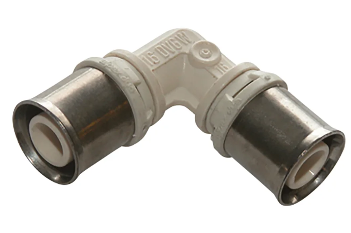 Photo COUDE  A SERTIR 90 50 x 4 - PPSU POUR SYSTEME MULTICOUCHES  -884.50.200- Raccords MC Alpex-Duo  40-75 | Ref : MCRC50P