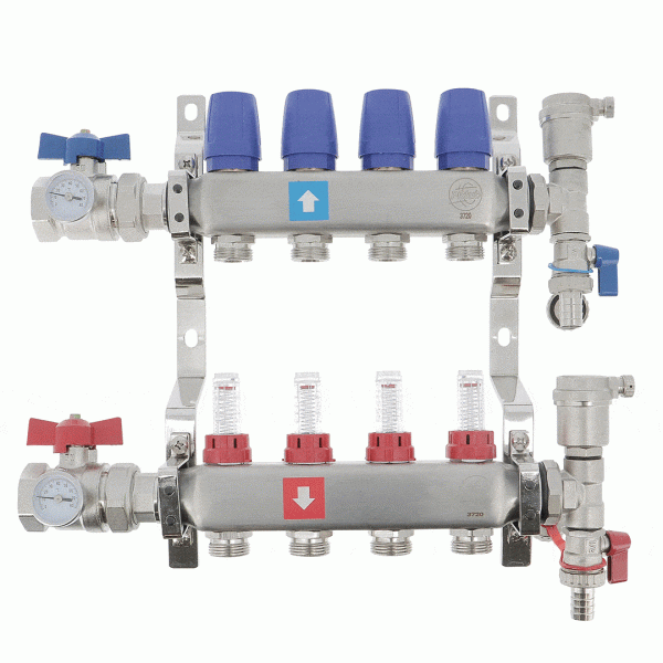 Photo Collecteur DISTRINOX diam 1 4 circuits E | Ref : COLD4