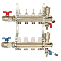 Photo COLLECTEUR 1  SERIE STC - 8 CIRCUITS AVEC THERMOMETRES ET DEBIMETRES Collecteur 1  srie STC p.84 | Ref : COLSTC8