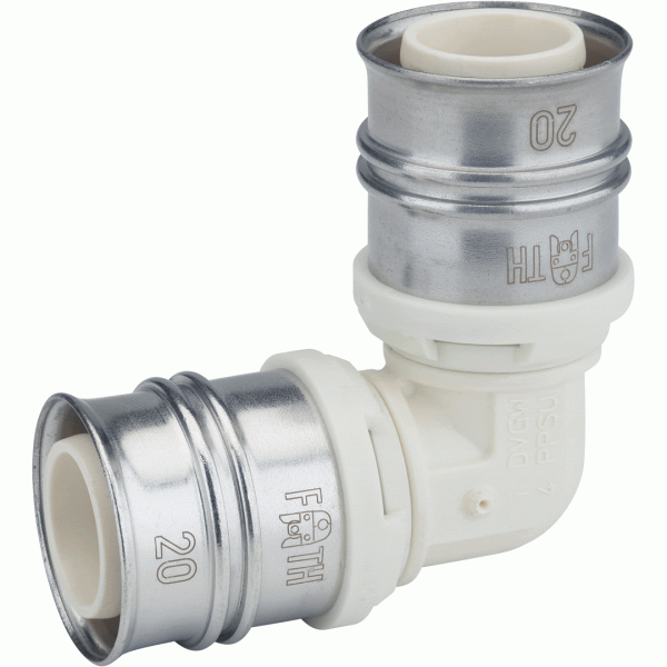 Photo Coude 90 PPSU turatec diam26mm MC a sert | Ref : MCRXSC26
