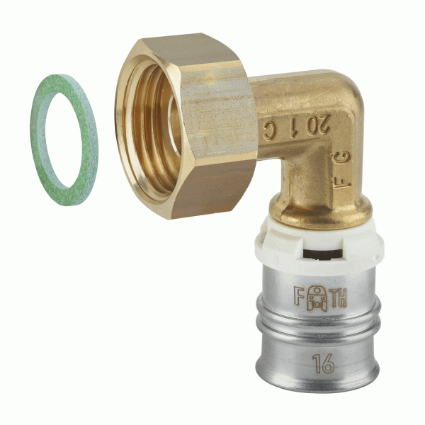 Photo Coude Ecrou 1/2turatec  diam16mm MC a se | Ref : MCRXSCE216