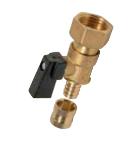 Photo VANNE A GLISSEMENT PORTEE PLATE ECROU TOURNANT 1/2 -13X16 + BAGUE Vannes de Drivation | Ref : VANP216