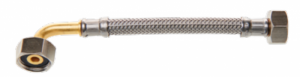 PB TUB Fl. tresse inox coude f3/4 -f3/4 1500mmalim - sanitaire tuyau  8mm avec joint srie plus  passage 8 mm CFF44 1500