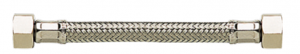 PB TUB Fl.tress.inox f3/4 -f3/4  300mm standard alim - sanitaire tuyau  8mm avec joint srie standard  passage 8 mm FF44 0300S