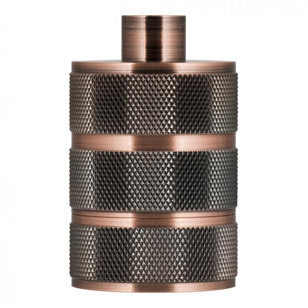 Photo BAI Douille Grid aluminium E27 Gaine cuivre antique M10 filetage creux | Ref : 140326
