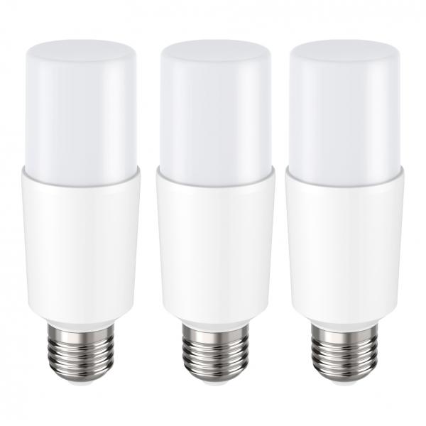 Photo BAI EcoPack 3pcs Ecobasic LED Stick T45 E27 11W 2700K Opale 1050lm (75W) Hi-Cycl | Ref : 143616