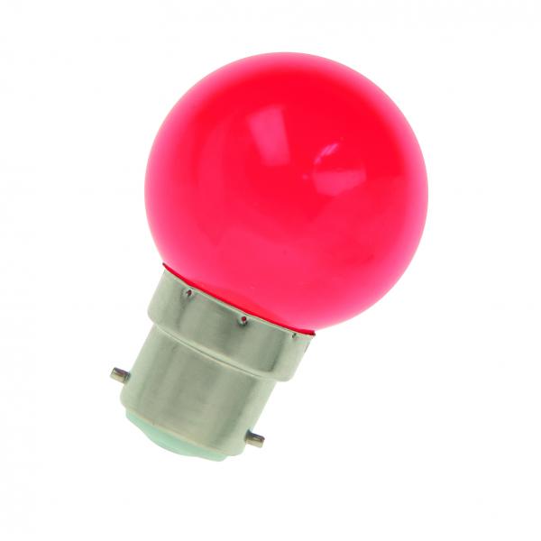 Photo BAI BaiColour LED Party Bulb Sphérique G45 B22d 1W Rouge 7lm 230V-240V 360° | Ref : 80100034046