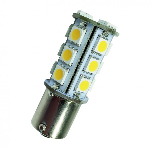 Photo BAI LED Ba15s Tube 22x53mm 12V 24V 10-30V/DC 2.1W 3000K 220lm (22W) 20000h | Ref : 80100034811