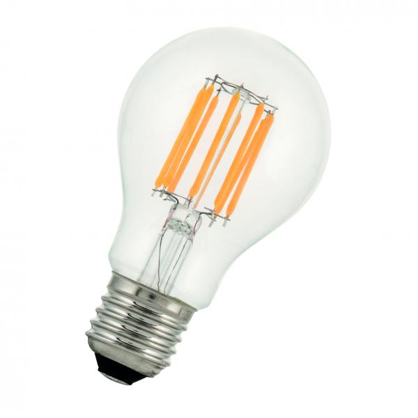 BAI LED Filament Standard A60 E27 7W 2700K Clair 600lm Basse tension