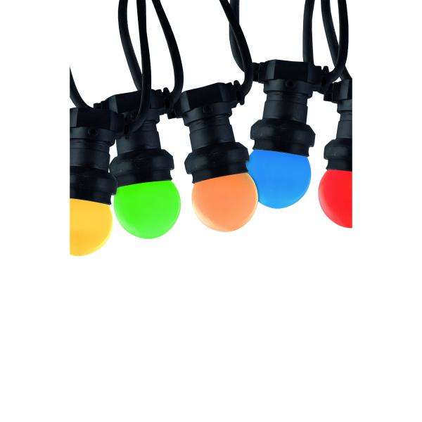 Photo Party Light Set 10m-10pcs LED E27 240V 1W Coloured | Ref : 91300828578