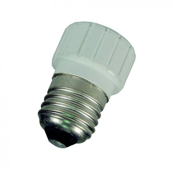 Photo BAI Adaptateur/Douille E27 vers GU10 C�ramique Pour utilisation avec lampes LED | Ref : 92600034056