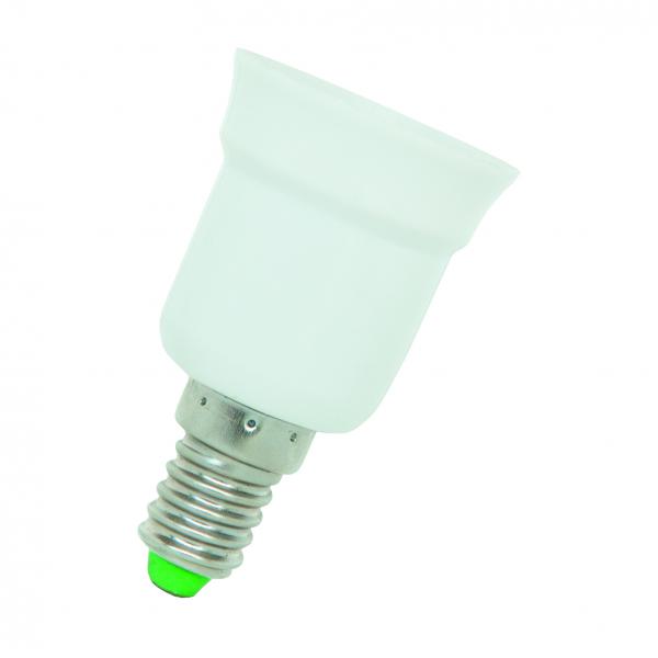 Photo BAI Adaptateur/Douille E14 vers E27 Pour utilisation avec lampes LED Max 70C | Ref : 92600035261