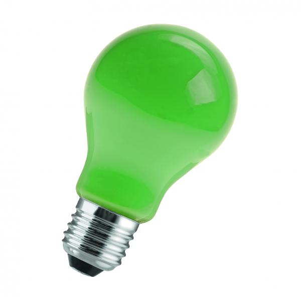 Photo BAI Couleur Standard A55 E27 240V 40W Vert 55x98mm Lampe  incandescence | Ref : G27240040G