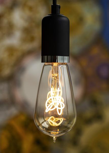 Vignette 2 produit BAI Lampe suspension Bari E27 Noir avec 1.5M Cble Textile Noir 2x0.75mm | Ref : 141479