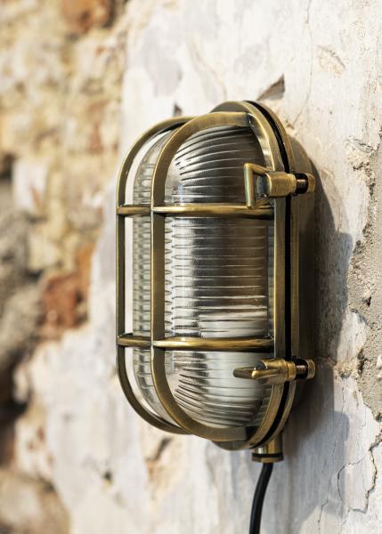 Vignette 2 produit BAI Hublot AHOI E27 Alu Bronze Ovale IP64 ExtrieurClasse 1Max 60W Cble 50cm | Ref : 141964