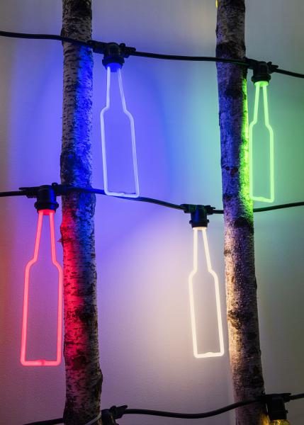 Vignette 2 produit BAI LED Party Bulb Neon Bouteille E27 8W Bleu 110lm 230V-240V 360 65x285mm | Ref : 143072