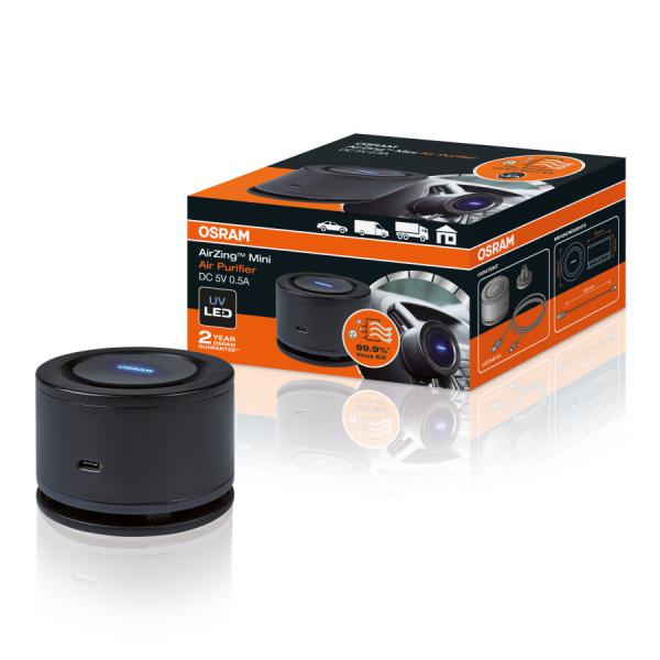Vignette 2 produit OSRAM AirZing Mini purificateur d'air 5V 2W UV-A (360-370nm) pour vhicules | Ref : 144126