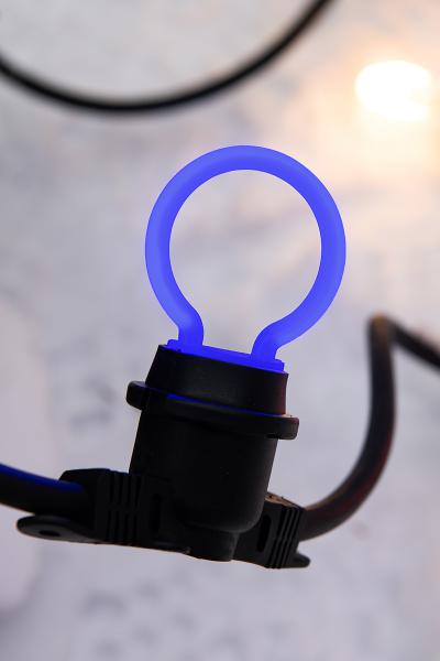 Vignette 2 produit BAI LED Party Bulb Neon G45 E27 2W Bleu 50lm 230V-240V 360 50x80mm | Ref : 144345