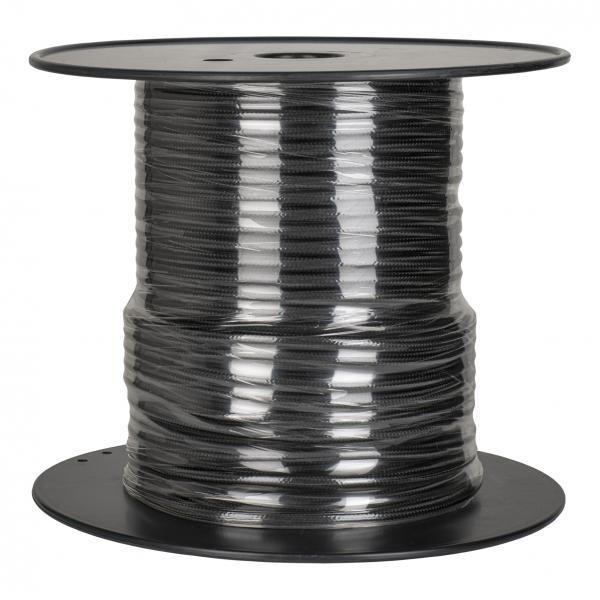 Vignette 3 produit Ref : 140317 | BAI Cble Textile Rouleau de 50 mtres Noir 2x0.75mm