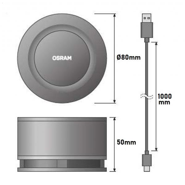 Vignette 3 produit Ref : 144126 | OSRAM AirZing Mini purificateur d'air 5V 2W UV-A (360-370nm) pour vhicules