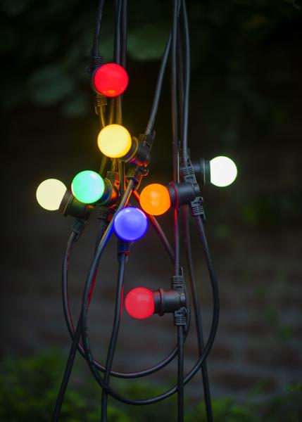 Vignette 3 produit Ref : 80100034046 | BAI BaiColour LED Party Bulb Sphérique G45 B22d 1W Rouge 7lm 230V-240V 360°