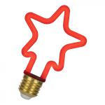 BAILEY ELECTRIC ET ELECTRONICS Bai led party bulb neon etoile e27 4w rouge 70lm 230v-240v 360 82x120mm 143066