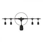 BAILEY ELECTRIC ET ELECTRONICS Bai guirlande suspension 15m noir avec 15 douilles suspendues e27 max 325w 143417