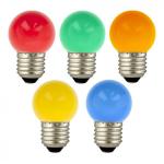 BAILEY ELECTRIC ET ELECTRONICS Bai ecopack 5pcs led party bulb g45 e27 1w multicolore rouge, vert, bleu, jaune 143753