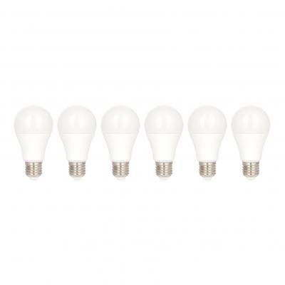 BAILEY ELECTRIC ET ELECTRONICS Bai ecopack 6pcs ecobasic led standard a60 e27 6w 4000k opale 550lm (45w) 230v 144583