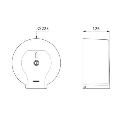 Photo Distributeur de papier WC pr bobine 200 | Ref : 2901