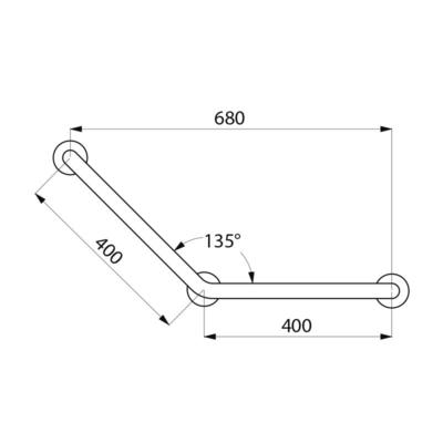 Photo Barre  135 32 400x400 3 points fix. I | Ref : 5082P