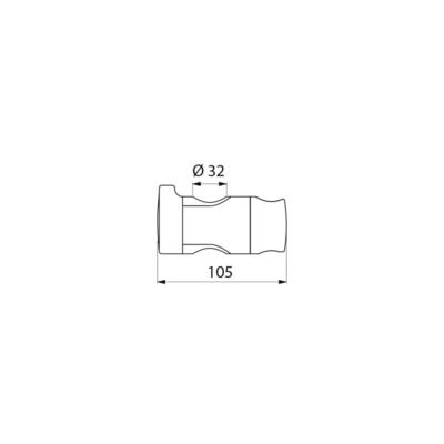 Photo Support pour douchette Nylon blanc pour | Ref : 510110