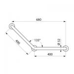 DELABIE Barre  135 32 400x400 3 points fix. n 5081N