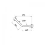 DELABIE Barre  135 32 220x220 2 points fix. i 5083P