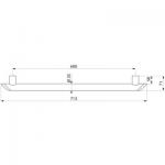 DELABIE Barre d'appui be-line 35 l.600 aluminiu 511906W
