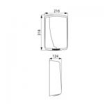 DELABIE Sche-mains auto. inox 304 poli brillant 6631