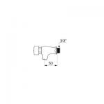 DELABIE Tempostop lavabo m3/8  robinet mural, te 744000