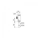DELABIE Tempoflux wc m3/4  rob app. tempo. ~7sec 761025