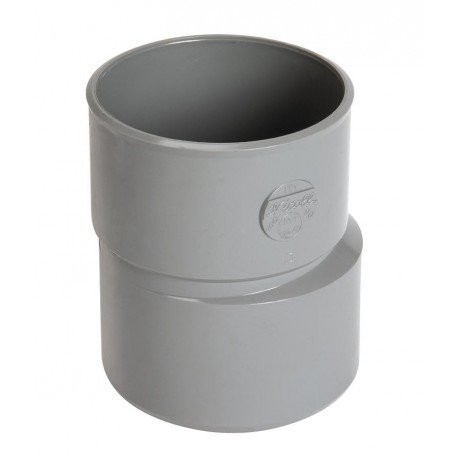 Photo Rduction extrieure excentre,  140/125, mle-femelle,  coller, gris, en PVC | Ref : IY1