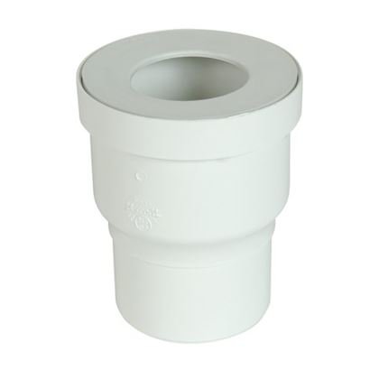 Photo Pipe de WC sortie droite,  100, en PVC blanc,  DM mini 100,  DM maxi 135 | Ref : QW77