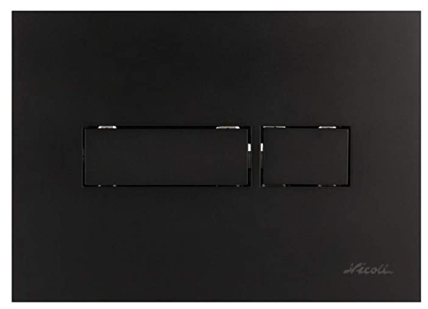 Photo Plaque de commande rectangulaire noir | Ref : PBRECN