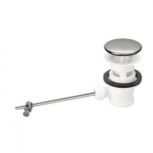 NICOLL Bonde de lavabo automatique en plastique blanc, sans tirette 0201005