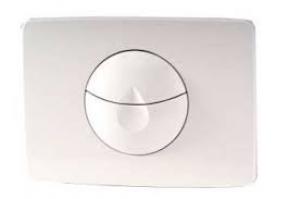 NICOLL Plaque de commande goutte, blanc, paisseur de cloison 16  75 mm 0709140