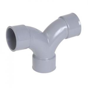 NICOLL Coude double parallle,  32 gr, femelle-femelle  8730,  coller, gris, en pvc OF88