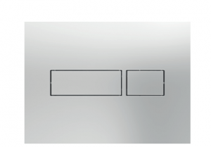 NICOLL Plaque de commande rectangulaire chrome PBRECC