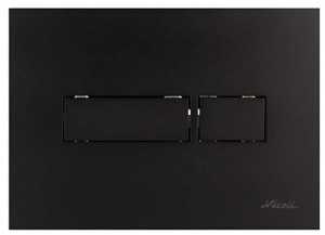 NICOLL Plaque de commande rectangulaire noir PBRECN