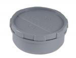 NICOLL Tampon de visite avec bouchon,  50 mm, mle-femelle,  coller, gris, en pvc FJ