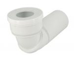 NICOLL Pipe orientable de wc, droite/coude, en pvc blanc,  100 PORTWC