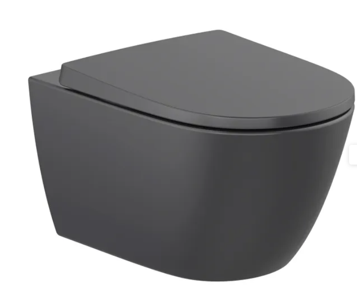 Photo Ona wc susp riml 530 noir mat | Ref : A346687080