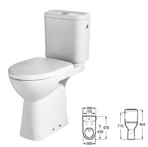 ROCA Access pack (cuvette surlev, rservoir et abattant thermodur antibactrien) A349239000